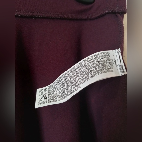 Forever 21 Burgundy Skater Skirt Women’s Size L - Picture 5 of 5